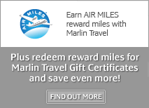 Earn AIR MILES reward miles with Marlin Travel